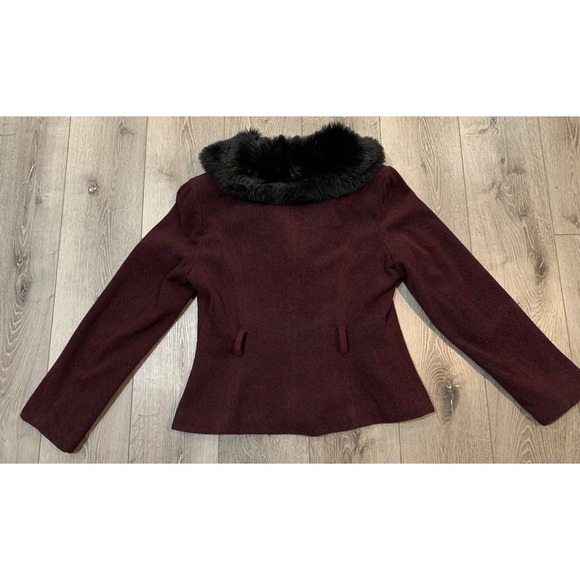 Collectif London Mob Wife Vintage Retro Molly Jacket Fur Wool Retro Witch - Picture 4 of 9